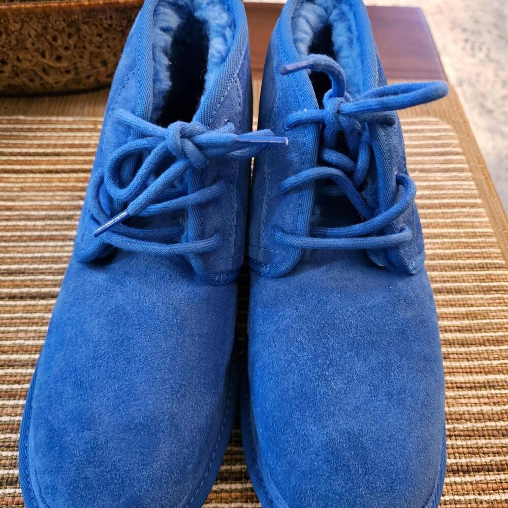 Ugg blue suede ankle boots